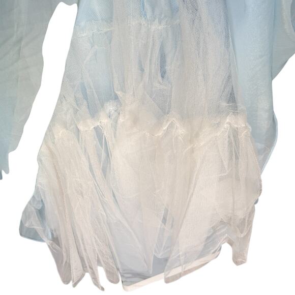 Mac Duggal Women's Size 16 Ruffled Ball Gown Powder Blue Formal Dress 48856 NWT - Picture 11 of 14